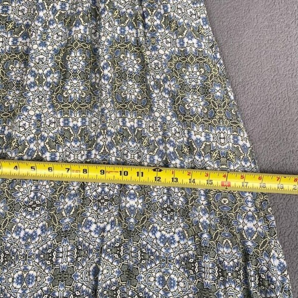 Mi Ami Women’s Maxi Flowered Dress Size Small Sleeveless Wide Collar Pullover - Picture 5 of 16